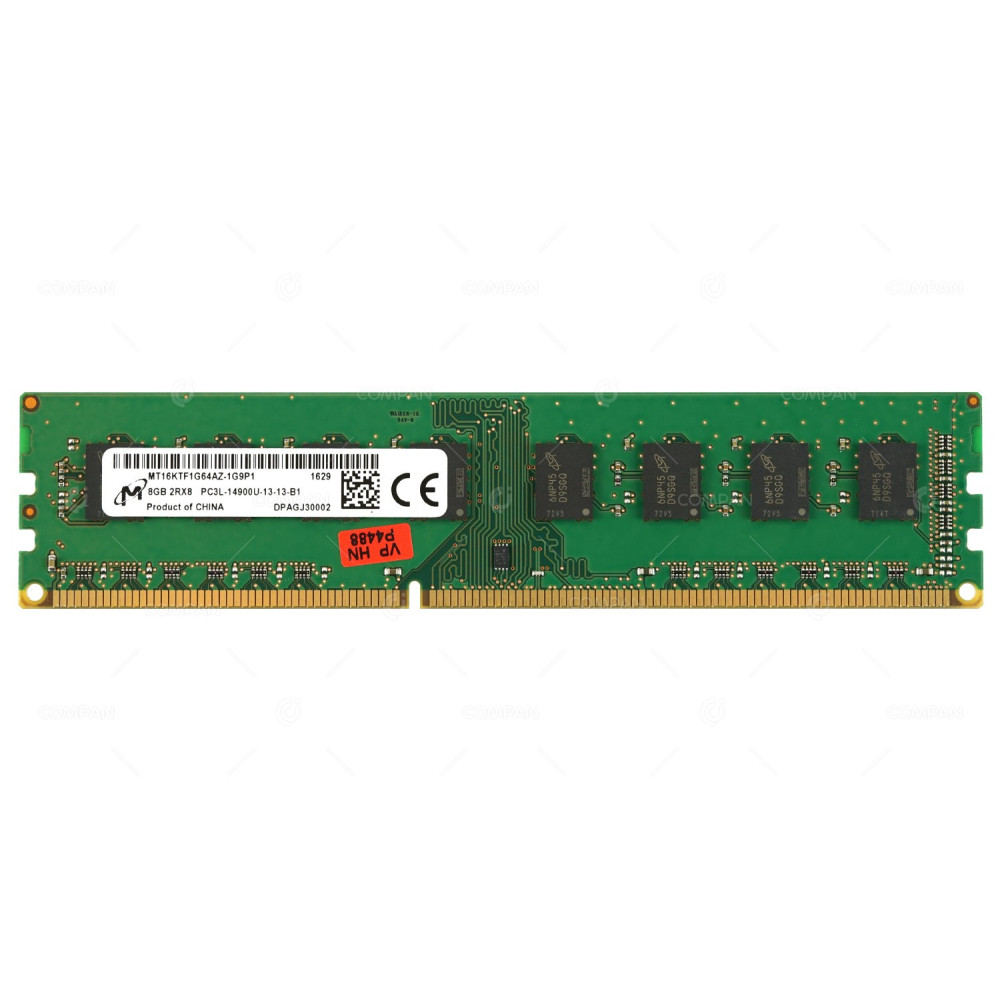 MT16KTF1G64AZ-1G9P1 MICRON MEMORY 8GB 2RX8 PC3L 14900U SDRAM UDIMM DDR3 -